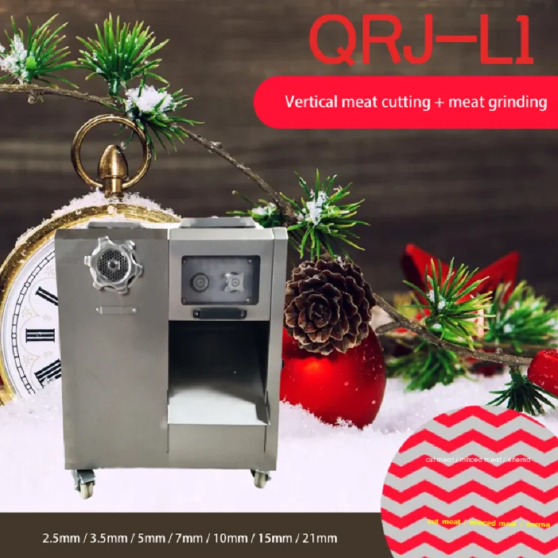 Meat Grinder Commercial High-Power Multi-Functional Electric Large Farms Ground Chicken Fish Pepper Cake Sausage Bone Crusher