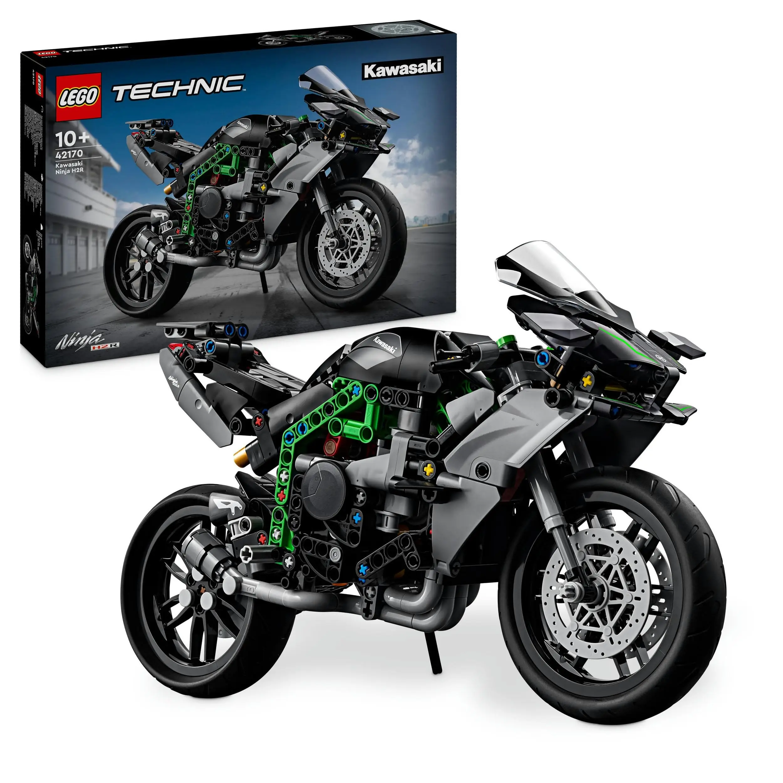 LEGO Technic Kawasaki Ninja H2R Motorcycle, Gift for Children and Adults for Birthday, Decoration, Toy 42170