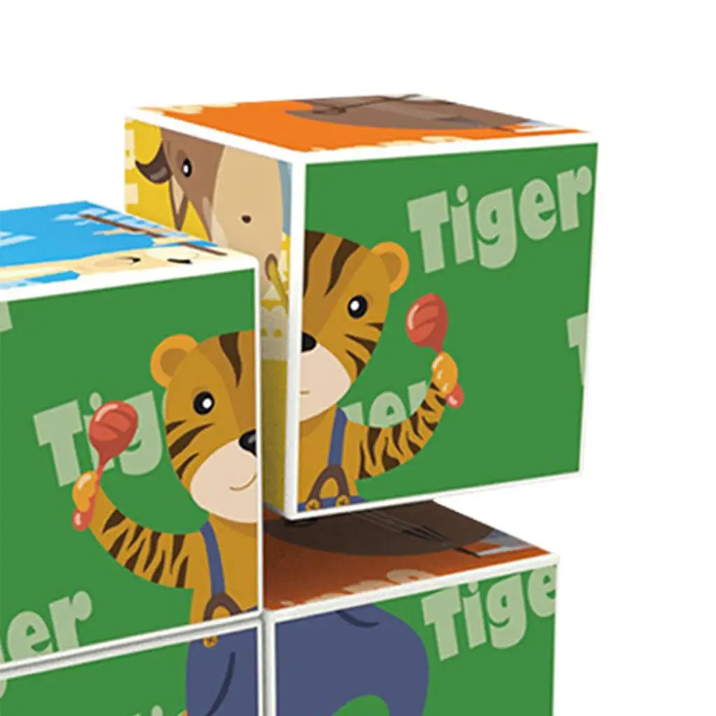 Kids Magnetic Cubes Building Blocks Toys Montessori Educational Matching Puzzle for Children 3 Plus Years Old Brain Development
