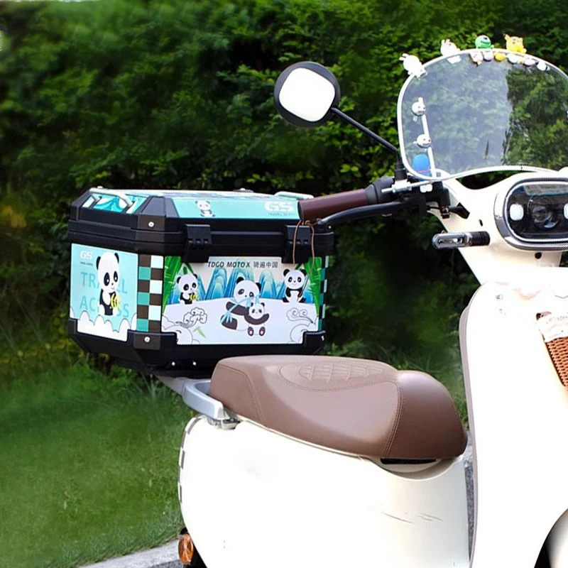 

Customized motorcycle tail box storage box, detachable electric vehicle trunk Storage electric vehicle with large capacity45L