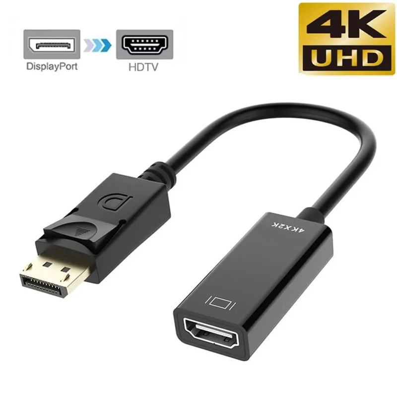 

HD 4K Display Port to HDMI-compatible Adapter Cable Converter Male DP to Female HDTV Video Audio For TV PC Projector Accessories