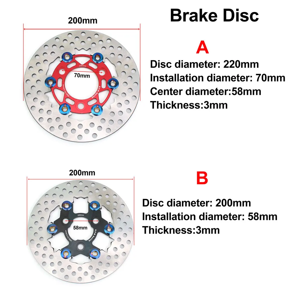 Motorcycle 82mm Front brake Caliper pump RPM Moto Disc Brake Caliper for Yamaha Aerox Nitro BWS WISP RSZ JOG Dirt Bike Zuma