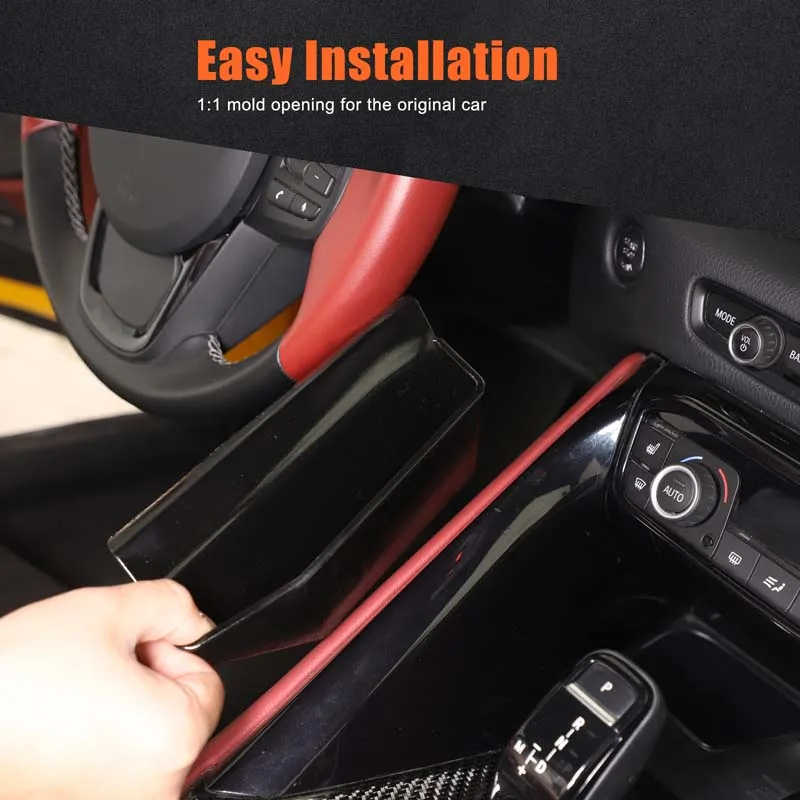 Ajuste para Toyota GR Supra A90 ABS 2019-2025, consola central de coche, caja de almacenamiento colgante lateral de cambio de marchas, bandeja organizadora, accesorios para coche