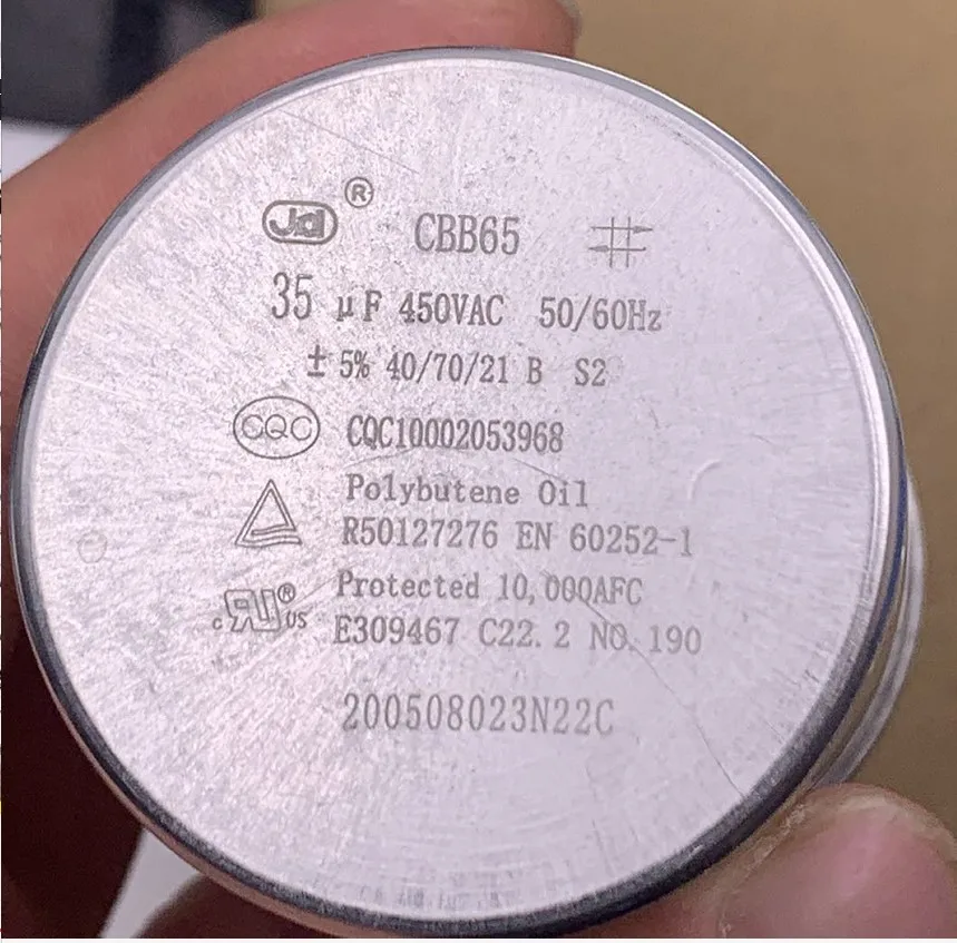 Original FOR Gree air conditioner capacitor CBB65 for outdoor unit compressor start, 25/30/35/40/45/50/60μF,450V, explosion-proo