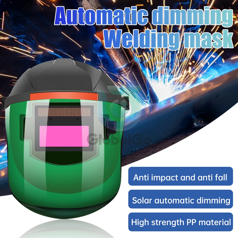 

True Color Electric Automatic Dimming Welding Mask Large View Welding Facemask for Arc Welding Grinding Cutting Welding Helmet