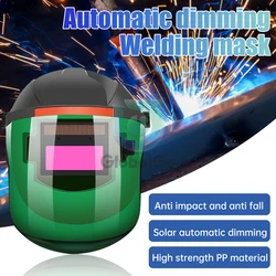 True Color Electric Automatic Dimming Welding Mask Large View Welding Facemask for Arc Welding Grinding Cutting Welding Helmet