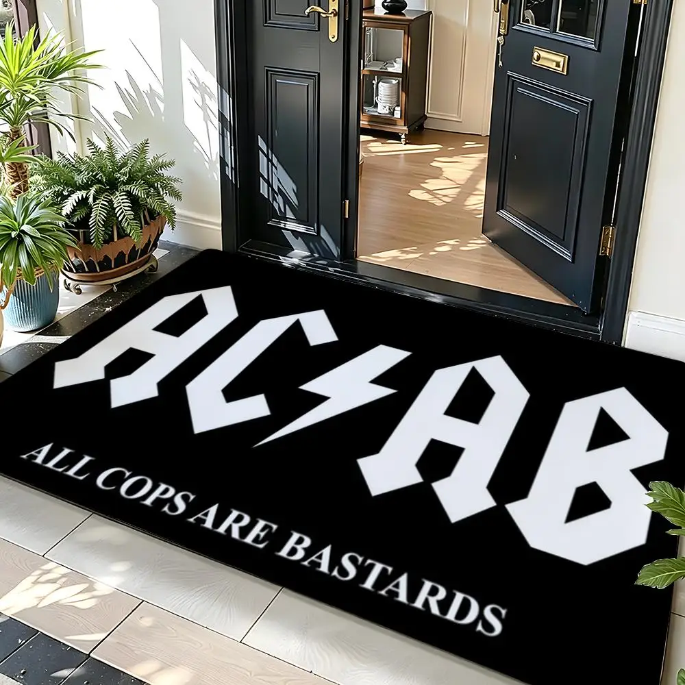 Fashion A-A.P.C Floor Mat Soft Flannel Entrance Door Mat Non Slip Absorbent Bathroom Bedroom Floor Rug