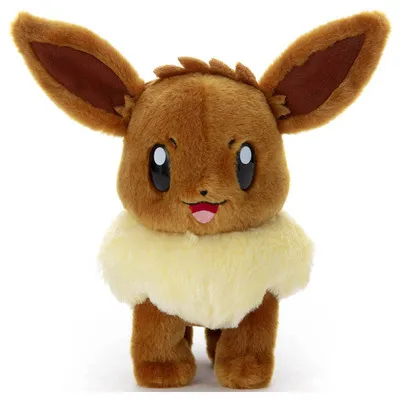 

Original New Pokemon TAKARA TOMY fluffy Eevee Plush toys dolls Children's birthday Presents