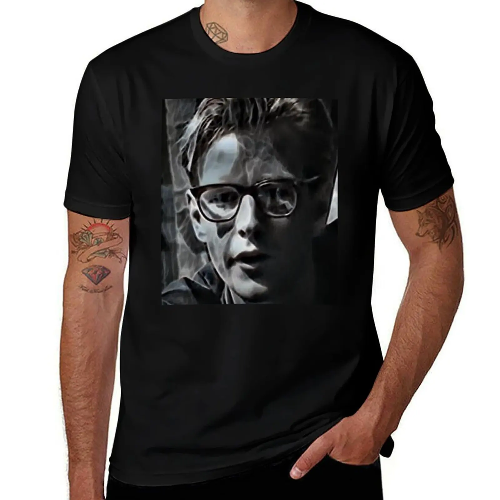 

Футболка Andy Fletcher, черная хлопковая футболка, простая мужская упаковка, мужские футболки, высококачественная футболка люксового бренда