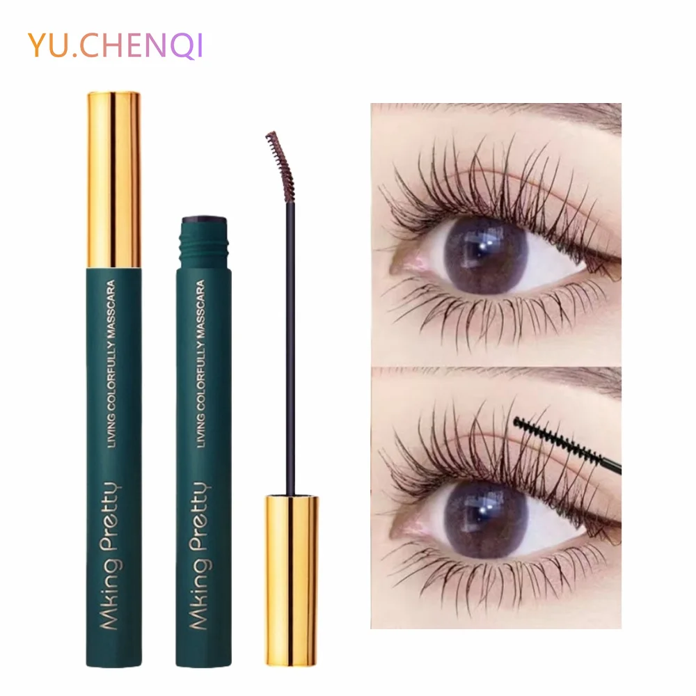 Mascara Curl Ultra-fine Thick Lengthening Eyelash Waterproof Non-smudge Natural Curling Fine Brush Professional Makeup Tools