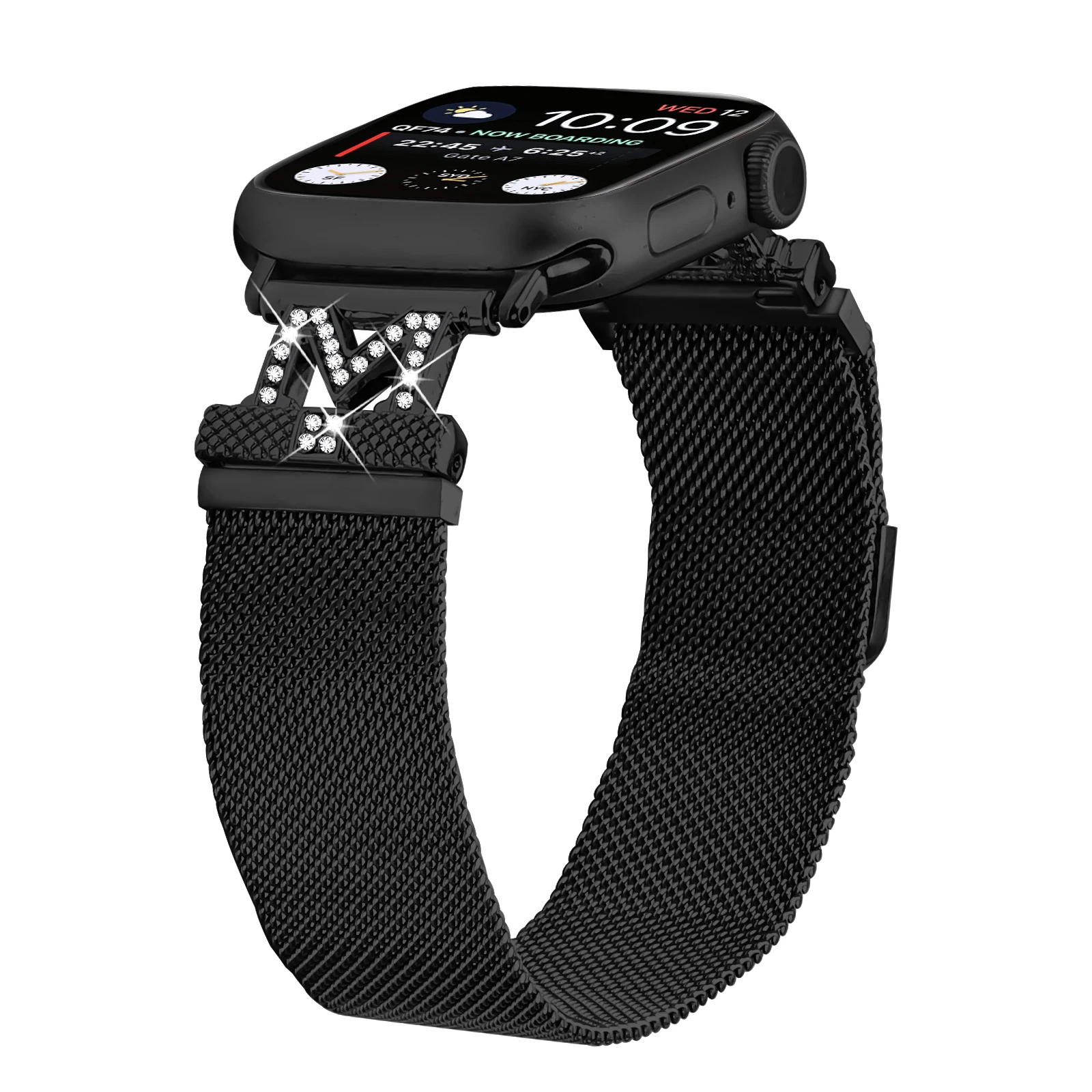 Milan Loop Strap for Apple Watch 46mm 42mm 49mm 45mm 41mm 44mm 40mm Magnetic Belt for IWatch Ultra 2 Series 10 9 8 7 6 SE 5 4 3