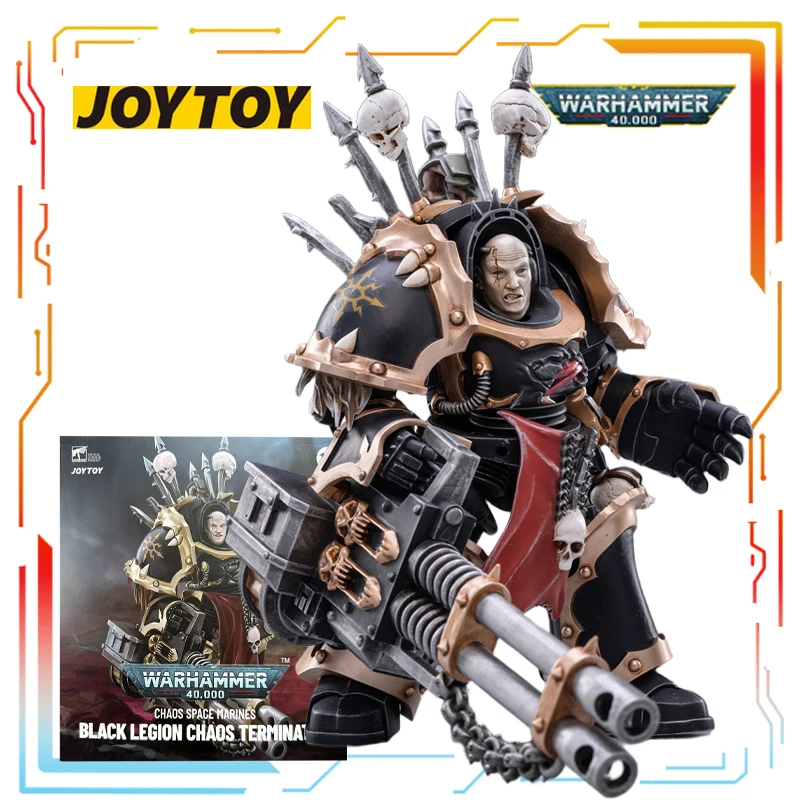 JOYTOY Original Warhammer 40k Serie Chaos Terminator Squad Anime Action Montage Modell Spielzeug Sammeln Modell Geschenke für Jungen