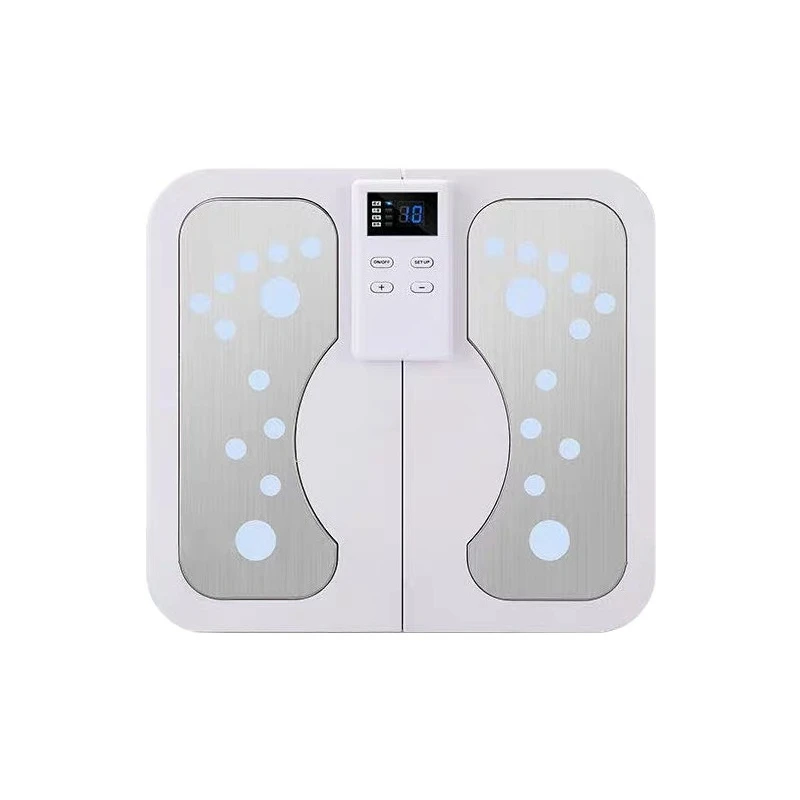 EMS Electric Pulse Foot Massage Mat, Intelligent Acupuncture Vibration Massager With Hot Compress For Foot And Leg Muscle Relief
