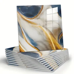 30cm*30cm Self Adhesive Marble Waterproof Oil Proof Wallpaper for Bathroom Kitchen Wall Decor Peel and Stick Removable Stickers