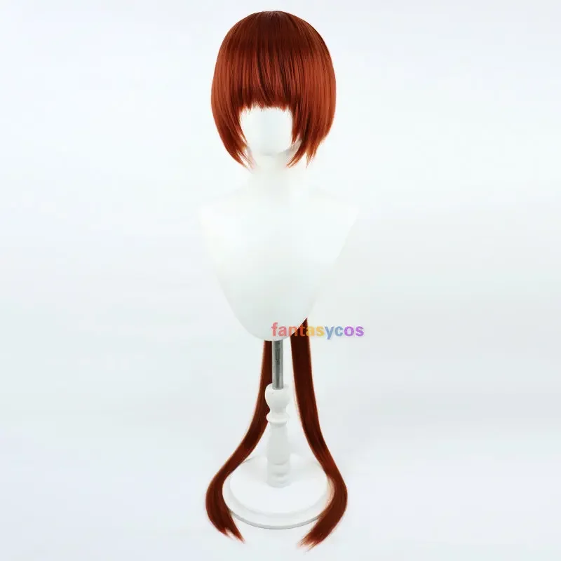 Game FIGHTERS KOF Shermie Cosplay Wig Long Heat Resistant Hair Halloween Role Play Party Costume Wigs 120cm + Free Wig Cap