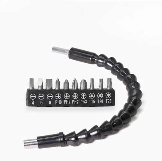 

Bit Holder Connect Link Multitul Hex Shank Extension Snake Bit 295mm Flexible Shaft Tool Electronics Drill Screwdriver