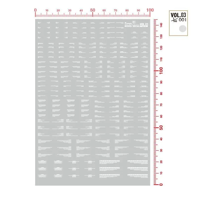 HOBBY MIO VOL.01-VOL.12 High Definition Universele Water Slide Transfer Decals voor Gunpla Mecha Schaalmodel Hobby DIY Accessoires