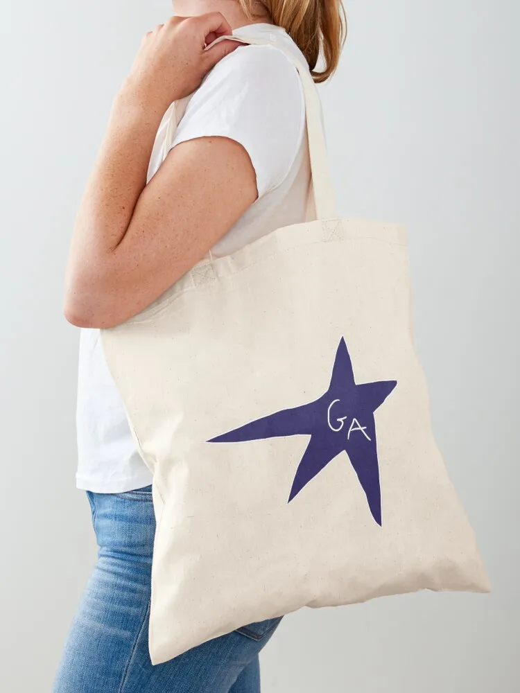 

Gracie abrams midnight blue star logo Tote Bag custom tote bag Big bag women shopping bags foldable university shopper