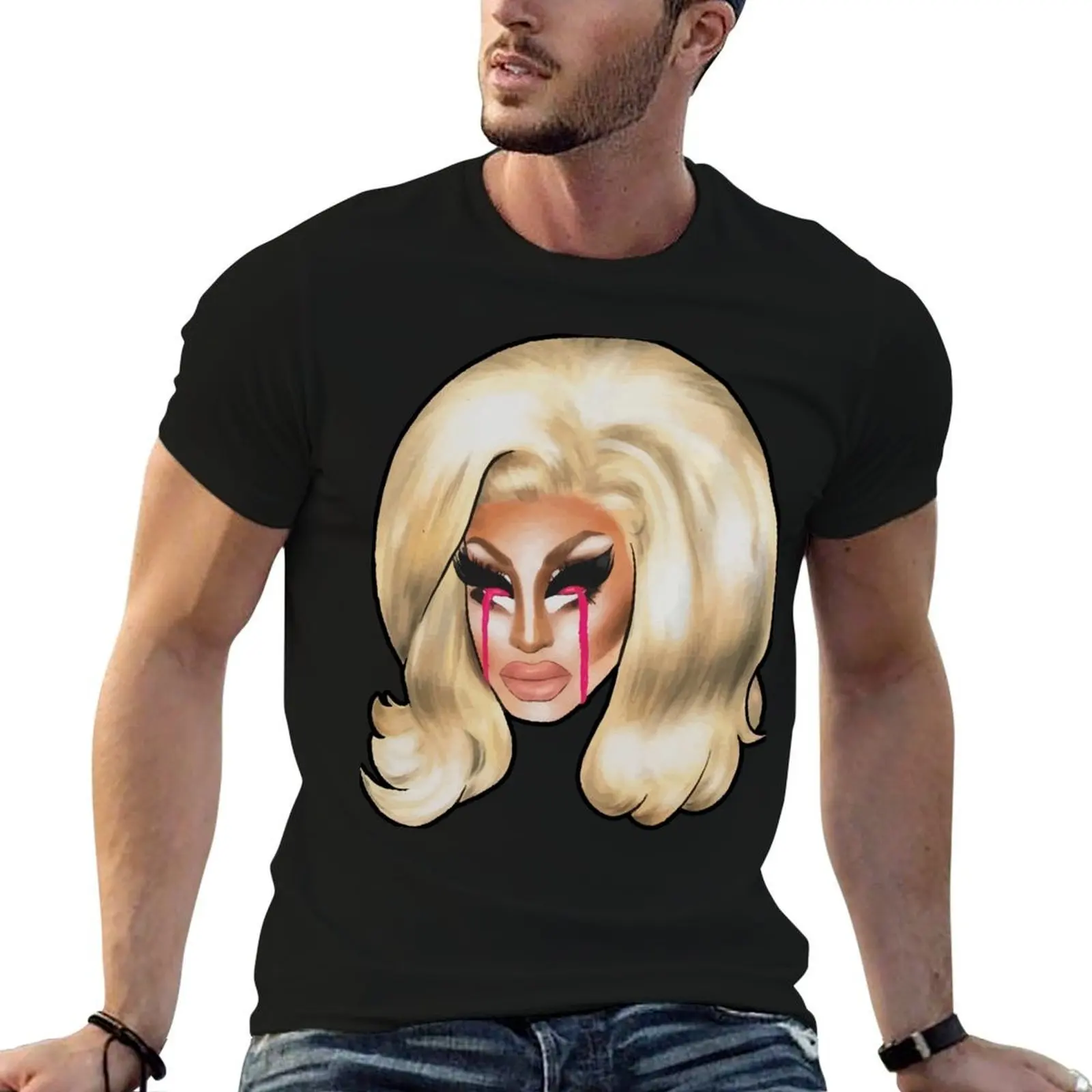 

Trixie Mattel Merch Uk Listing Cry For Help Shirt T-Shirt t shirt man plain t shirt man cotton T-Shirt