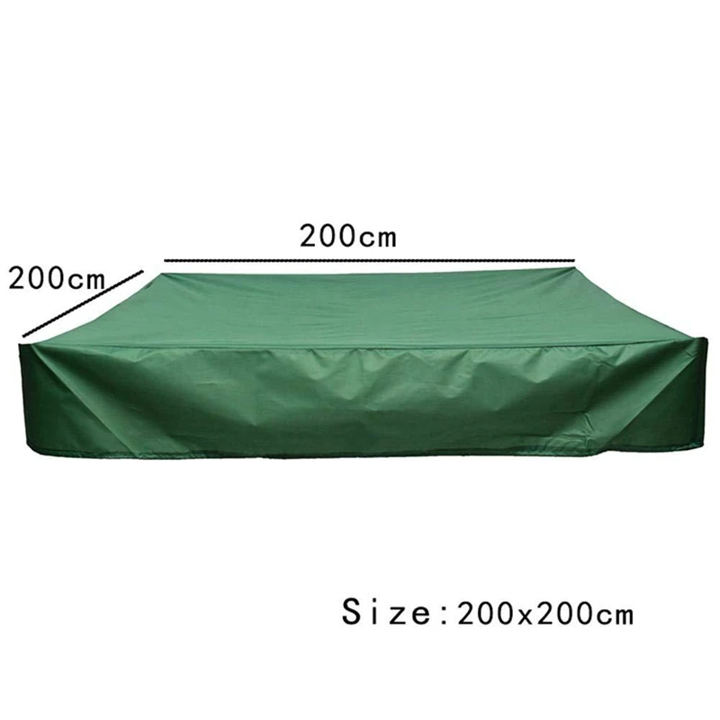 210D Oxford Cloth Sand Pit Cover Dust-Proof Waterproof Bunker Outdoor Garden Children Toy Sandpit Pool Sandbox Cover