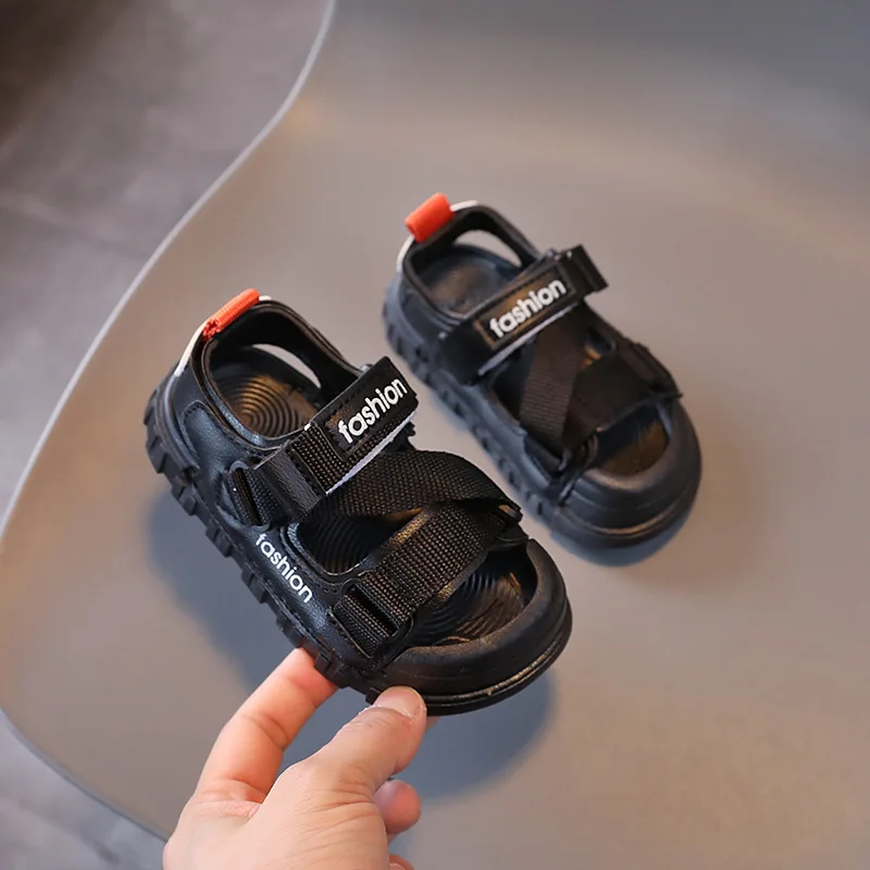 Summer Beach Sandals for Children 2025 New Boys Girls Toddler Anti-slippery Soft-soled Sandals Kids Korean Style Footwear
