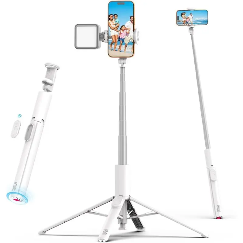Efficient MT86 For Outdoor Vlog Livestreaming Portable Selfie Stick Tripod Stand Lightweight Travel Tripod For Smartphone