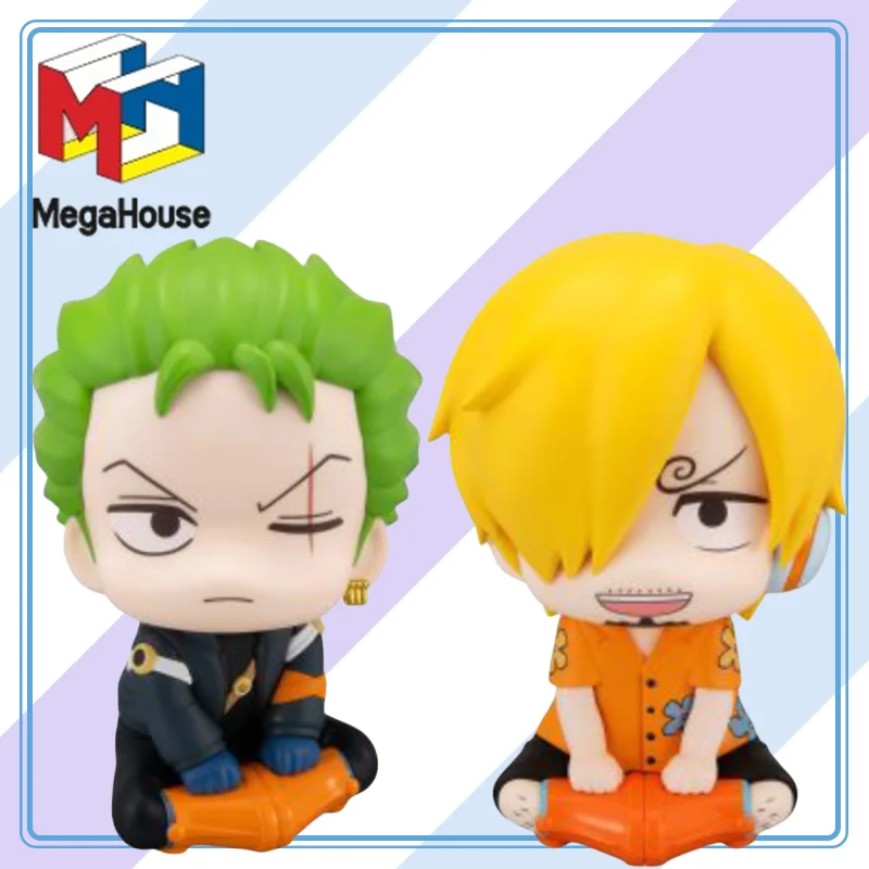 

MegaHouse Genuine Rappu ONE PIECE Roronoa Zoro Miraijima Sanji Miraijima Ver.garage Kit Аниме Фигурки Модель Коллекционная игрушка