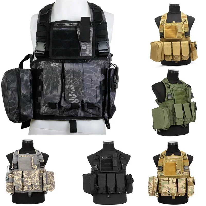 Hunting Tactical Combat Molle RRV Chest Vest Rig Military Paintball Harness Airsoft Vest With Magazin Pouch EDC Pack Accessories - view 4