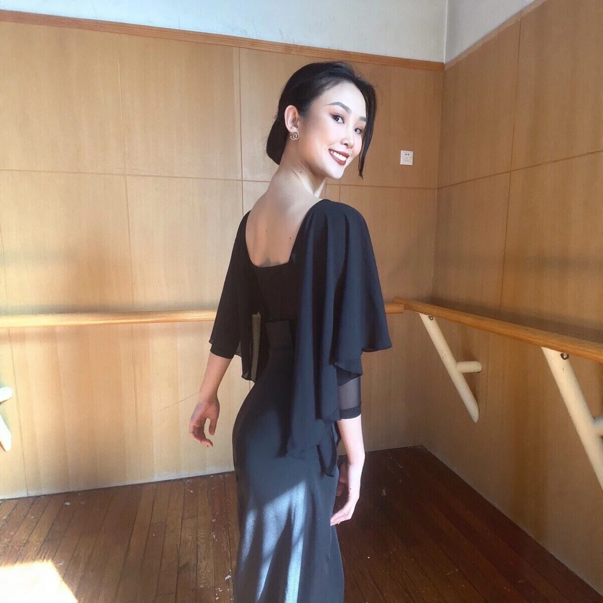 Dames Ballroom Dans Kleding Latin Dance Tops Zwarte Dansbroek Vrouwen Salsa Wals Tango Dans Praktijk Kleding DNV25874