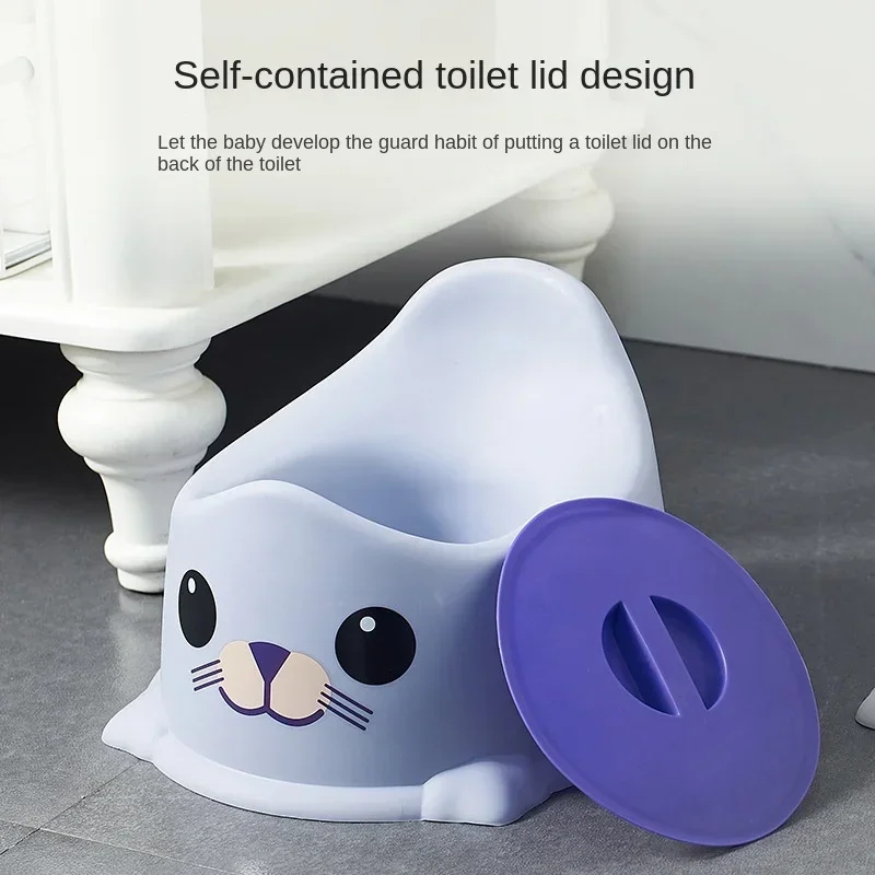 Portable Baby Potty Cute Plus Size Baby Toilet Training Chair with Detachable Storage Cover Easy To Clean Children's Toilet