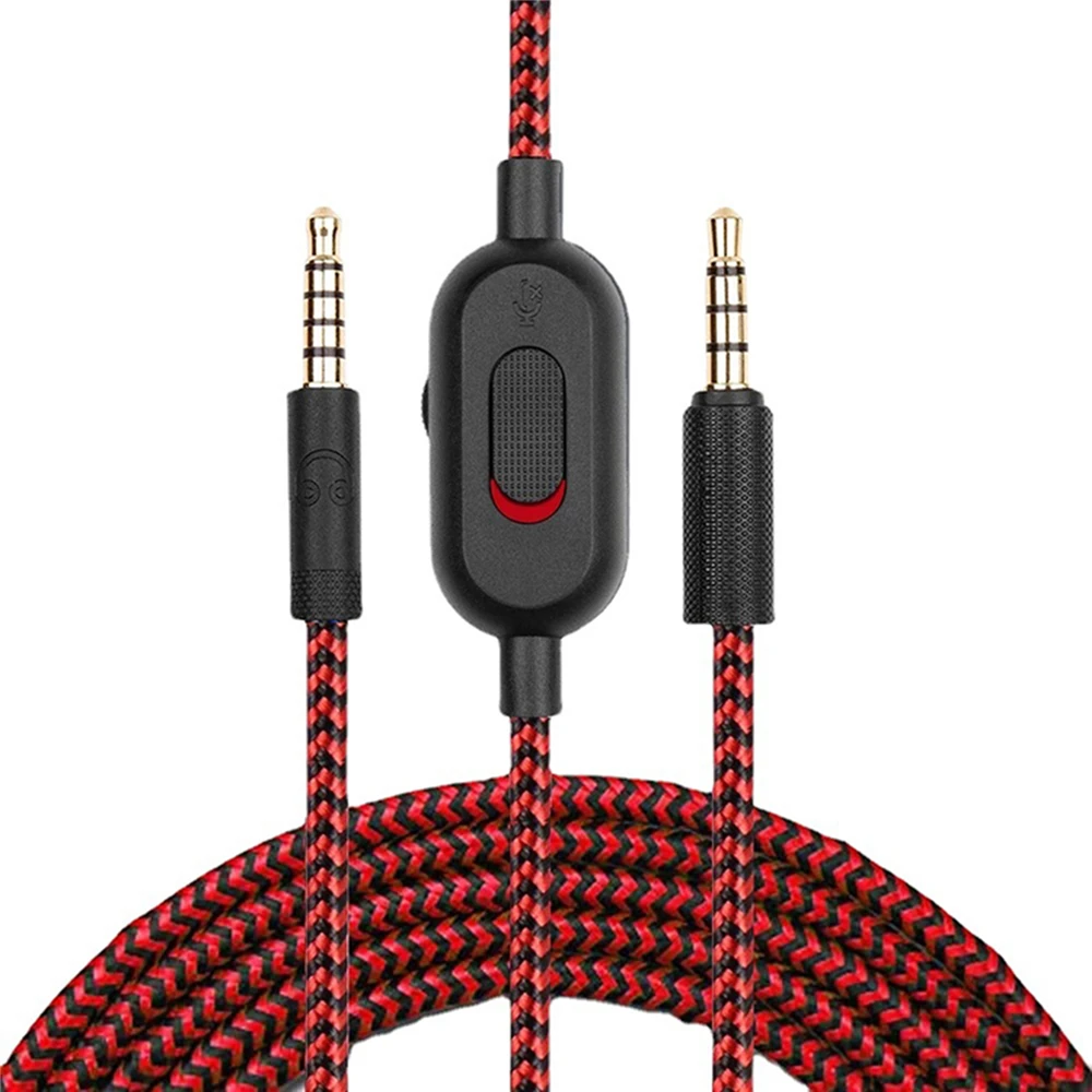 1 części wymienne do komputera 3.5mm wtyk Audio 2.0M inline wyciszający kabel sprężynowy/tkany przewód do kabel słuchawek Astro A10 A40 TR Mix Amp