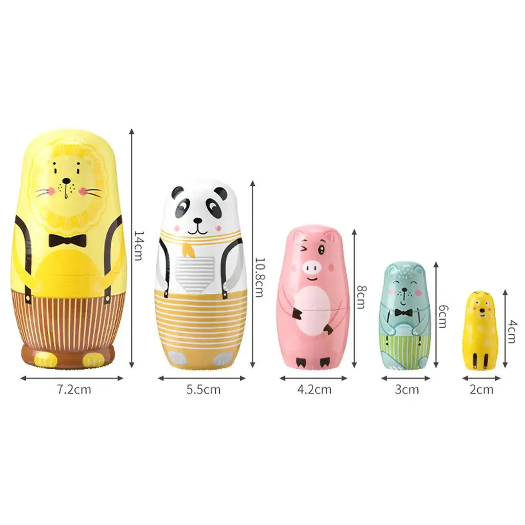 n Nesting Dolls Matryoshka-poppen Houten poppen voor kerstcadeau