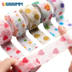 5Pcs/Set Self Adhesive Bandage Wrap 2m/4m First Aid Stretch Wrap Bandage Sprain Cohesive Bandage Finger Wrap Sport Tape