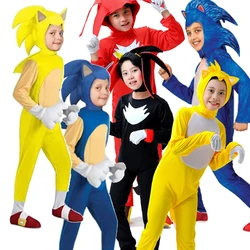 Anime Movies Halloween Sok Costume Christmas Role Play Cospla Supersonic Mouse Dresses Hedgehog Boy Costume Jumpsuit Tailed Fox