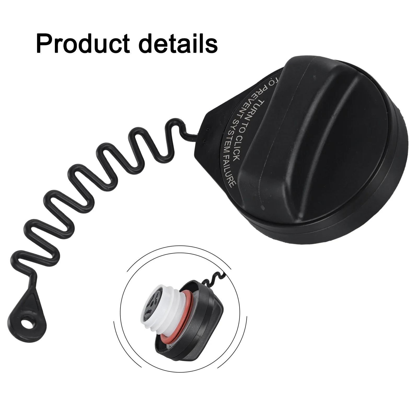 Cap Fuel Fuel Cap Replacement Fuel Tank Cap Plastic Material Single Piece Direct Replacement Easy Installation