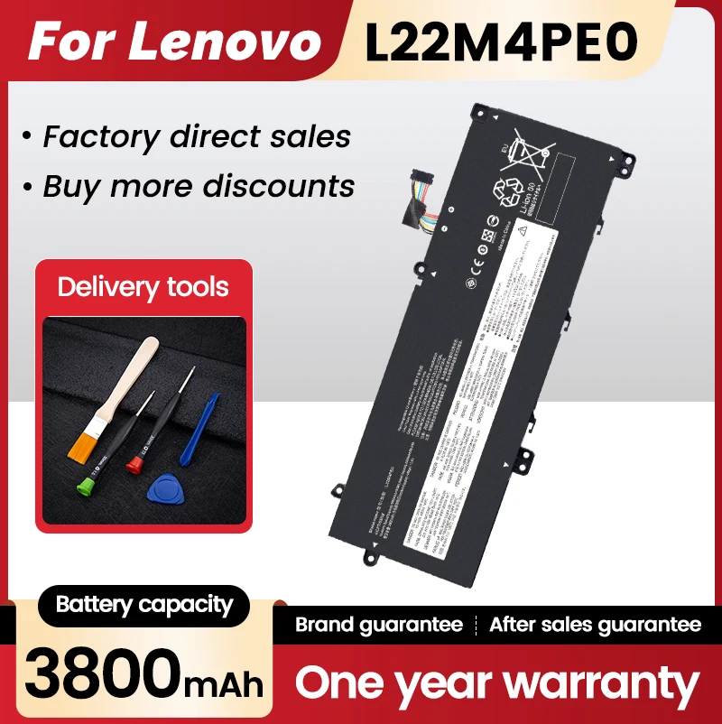 

L22M4PE0 For Lenovo ThinkBook 14 G6 IRL L22C4PE0 L22D4PE0 L22L4PE0 Laptop Battery 60Wh 3820mAh