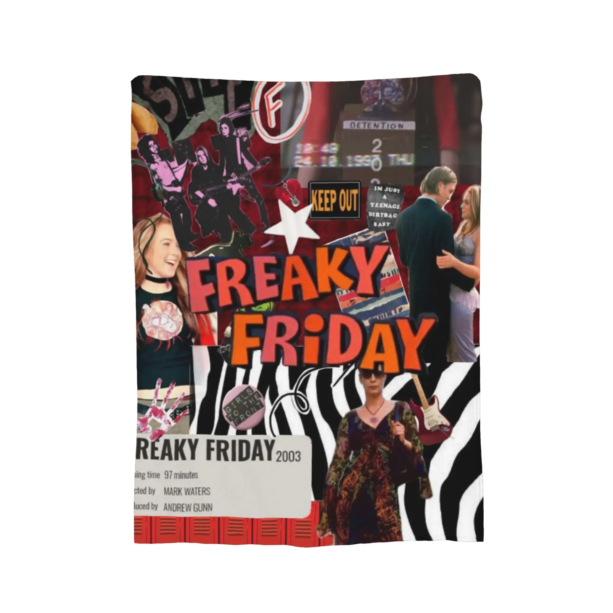 فظيع الجمعة فيلم الغيتار أغنية الحفل البطانيات الصوف الاسترخاء خفيفة الوزن رقيقة رمي بطانية لحاف الفراش