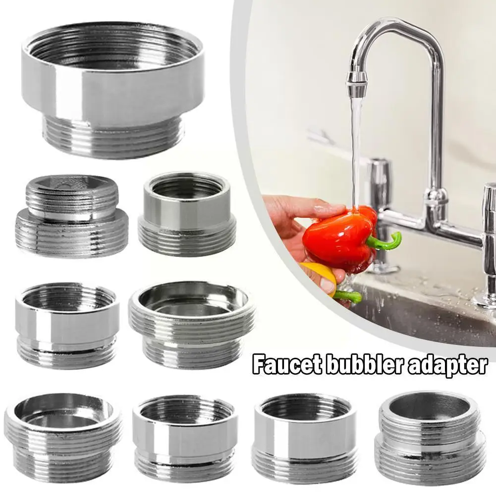 Conector de aireador de grifo, adaptador de latón para el interior exterior, accesorios de ahorro de agua, Hardware de rosca para cocina y baño O3Q8