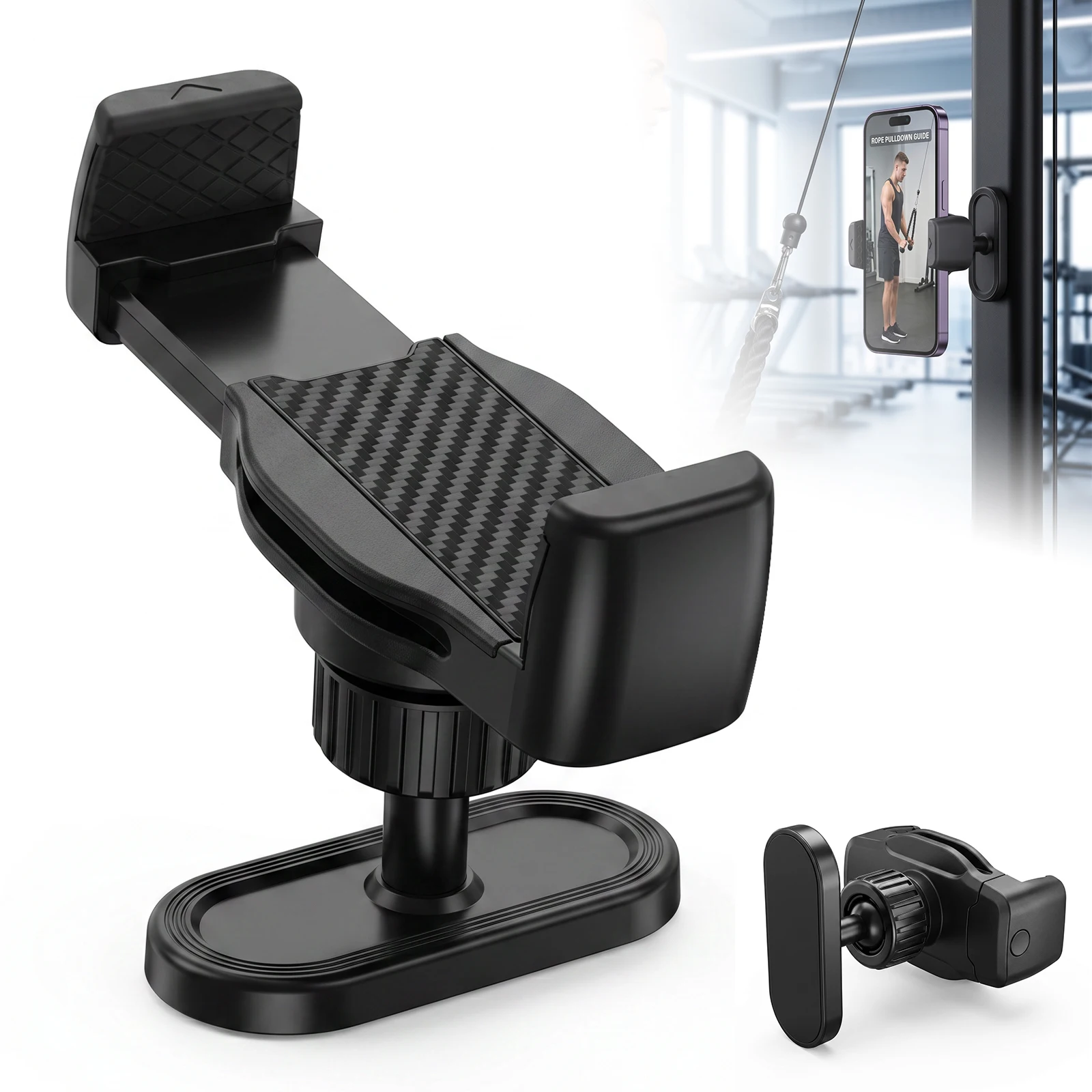 

360° Rotation Magnetic Phone Holder Adjustable Magnet Smartphone Mobile Stand for iPhone Xiaomi Mi Huawei Samsung LG Gym Use