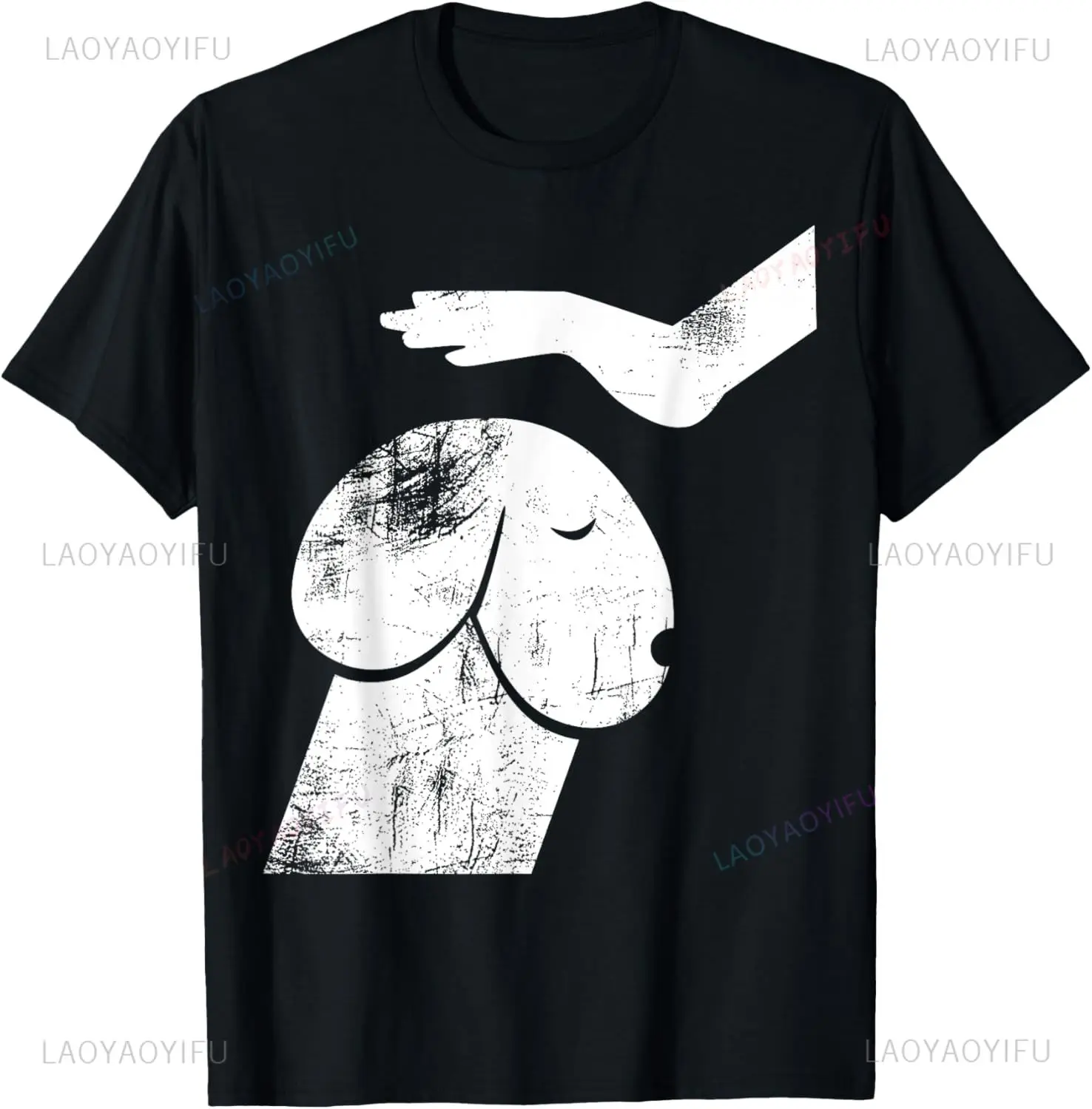 Dirty Mind Dog TShirt A Funny Dog Adult Humor Vintage T-Shirt Streetwear Casual Fashion Harajuku Man T Shirt Y2k Summer Tees