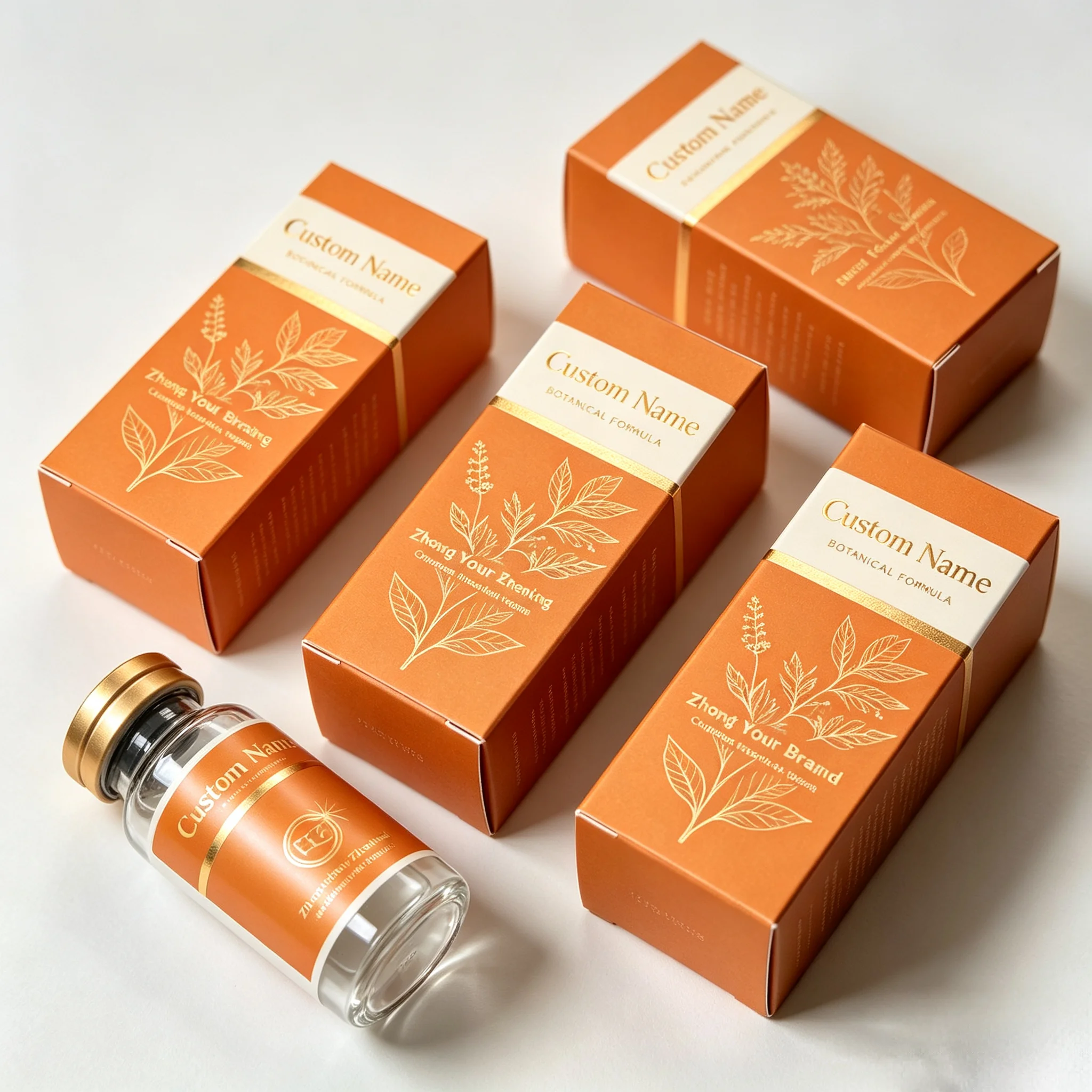 Custom Precision Printed Peptide Vial Self Adhesive Labels,Waterproof & High Temp Resistant Stickers for Injectable Supplement