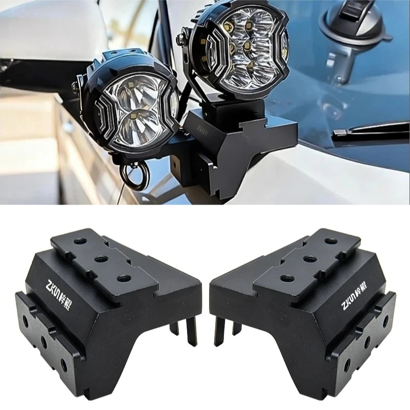 Car A-Pillar Led Spotlight Expansion Bracket For Jetour Dashing Front Engine Hood Dual Light Quick-Release Lamp Stand Accessory