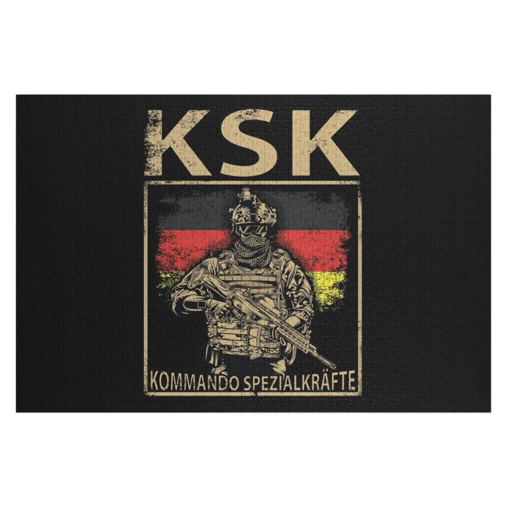 

Деревянный пазл с символикой немецких спецназовцев KSK, персонализированный подарок, индивидуальный подарок, персонализированный предмет для малышей, персонализированная игрушка-пазл для малышей