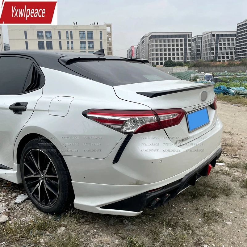 For Toyota Camry 2018 2019 2020 2021 Spoiler ABS Black Color Rear Window Roof Spoiler Body Kit Accessories