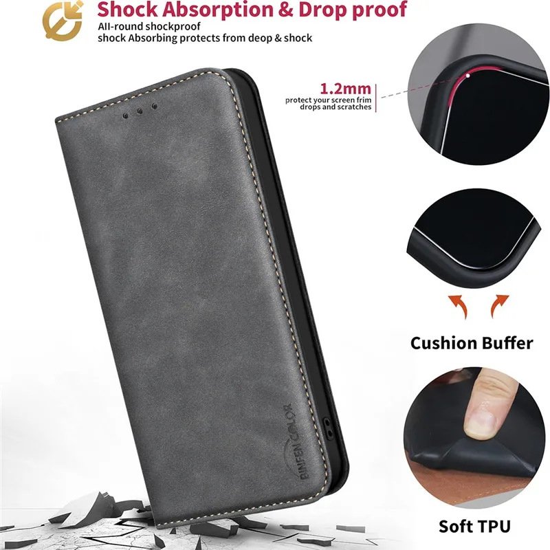 Luxury Magnetic Flip Leather Phone Case For Infinix Smart 20 10 Hot 70 Note 60 50 40 Pro+ Plus 5G Wallet Anti-theft Cover Cases - view 6