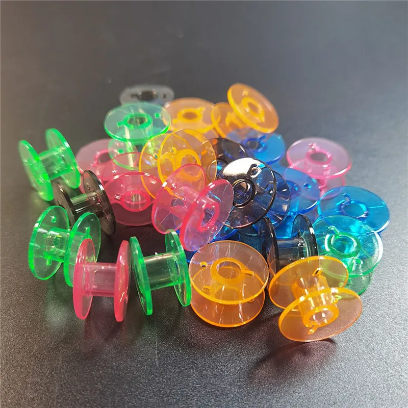 25Pcs Multicolour Plastic Sewing Machine BobbinsFits Sewing Tools, Various Brands, Household Sewing Machines