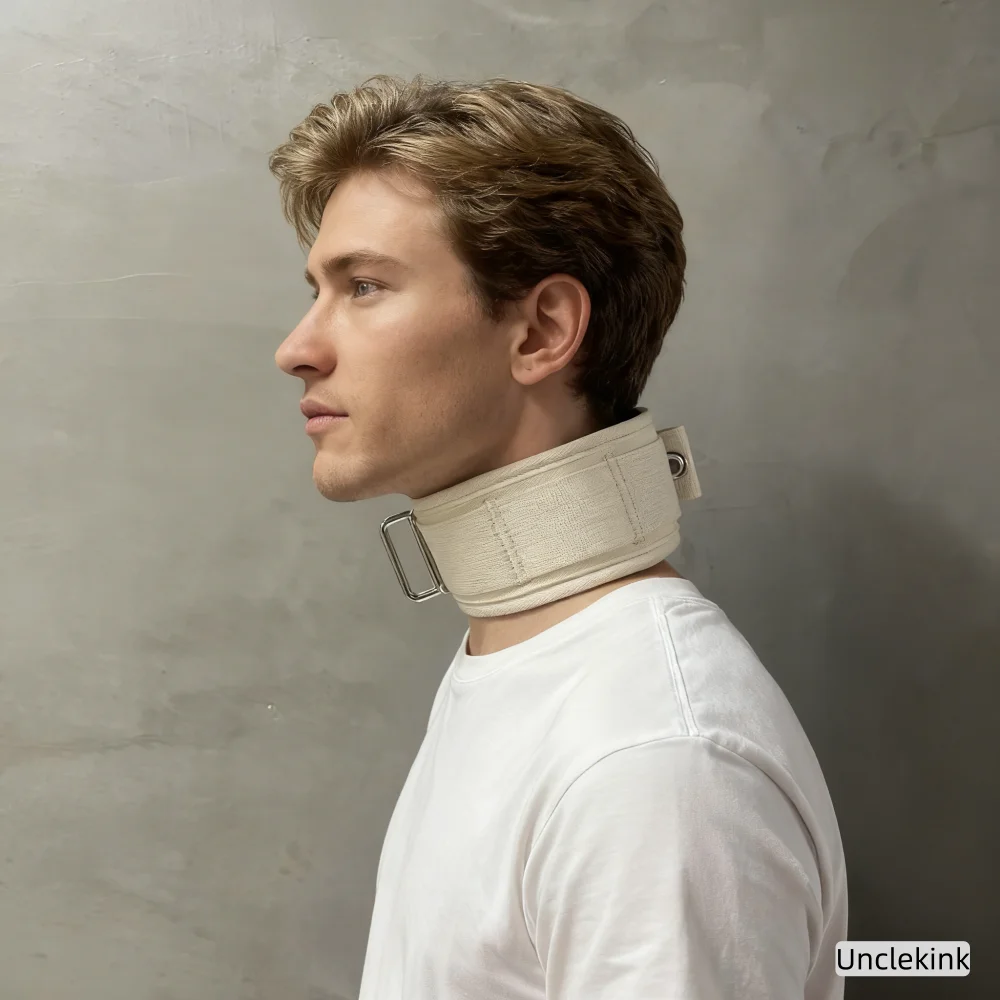 

Магнитный бандаж для шеи, шейный воротник, корректор осанки, бежевая хлопковая поддержка шеи для облегчения боли, удерживающий и восстановление шеи