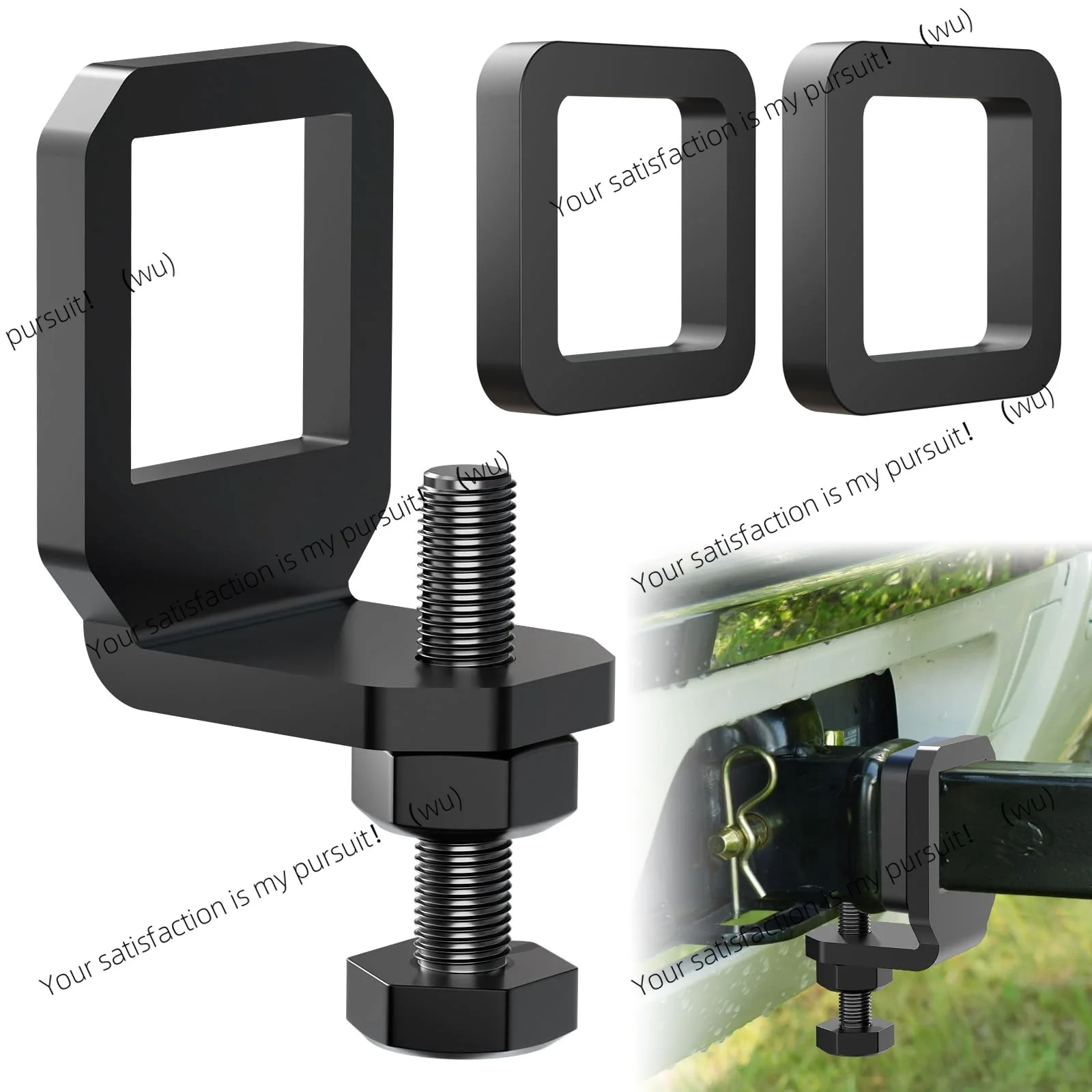 

Стальной сверхмощный крепежный крючок-стабилизатор 2-дюймовый 2,5-дюймовый антивибрационный крючок-зажим Крепеж для рычага прицепа