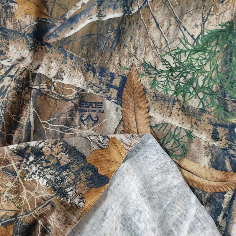 

Хорошая эластичная армейская камуфляжная трикотажная хлопчатобумажная ткань коричневого цвета/хаки, мертвые ветки/листьев, материал для шитья, одежда/футболка «сделай сам»