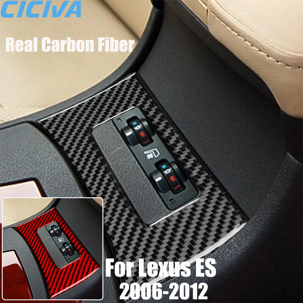 

Real Carbon Fiber Car Accessories Seat Ventilation Cover Soft Sticker For Lexus ES240 ES350 2006 2007 2008 2009 2010 2011 2012